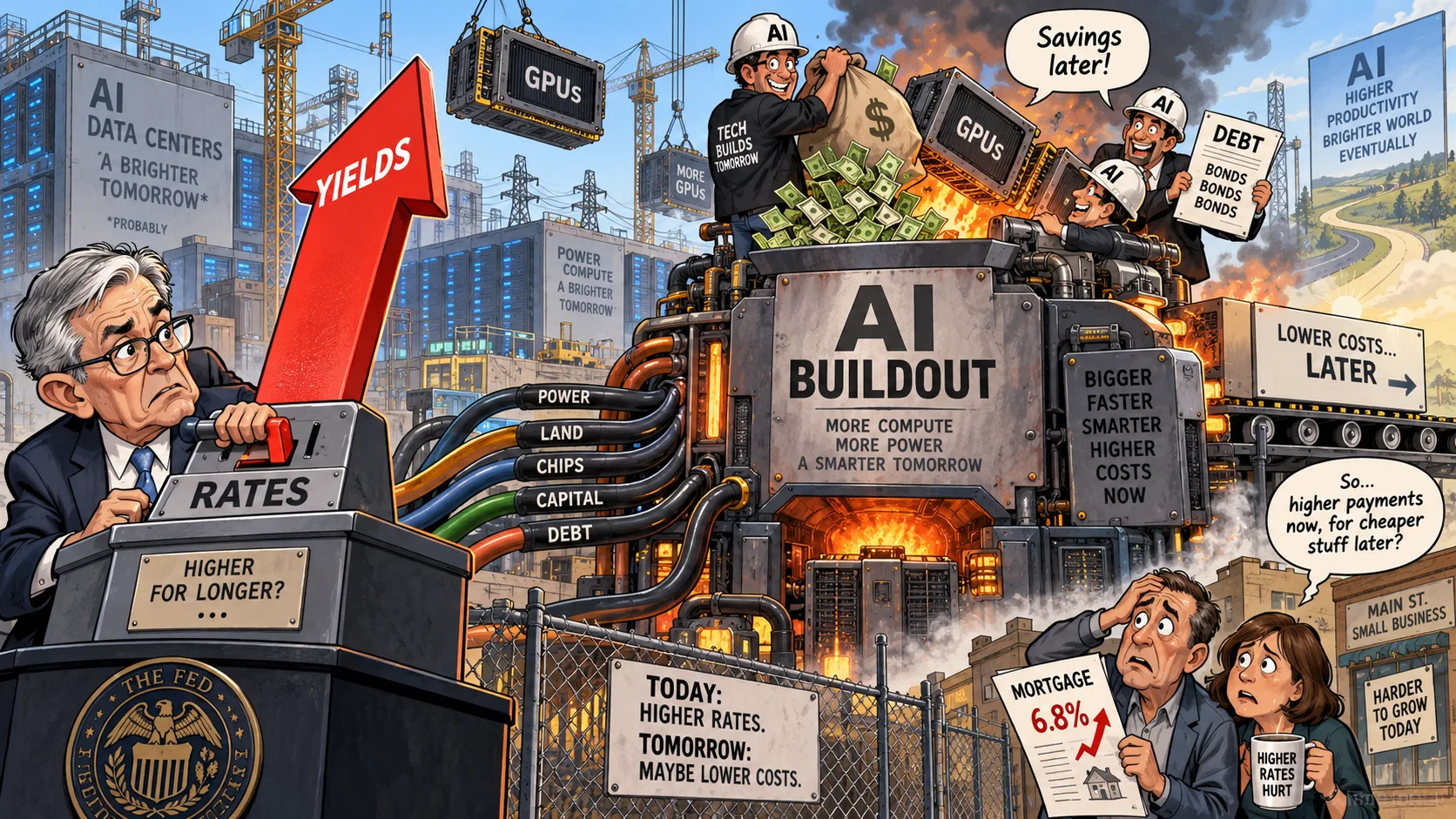 The bill for the buildout is coming due before the productivity gains it promises.