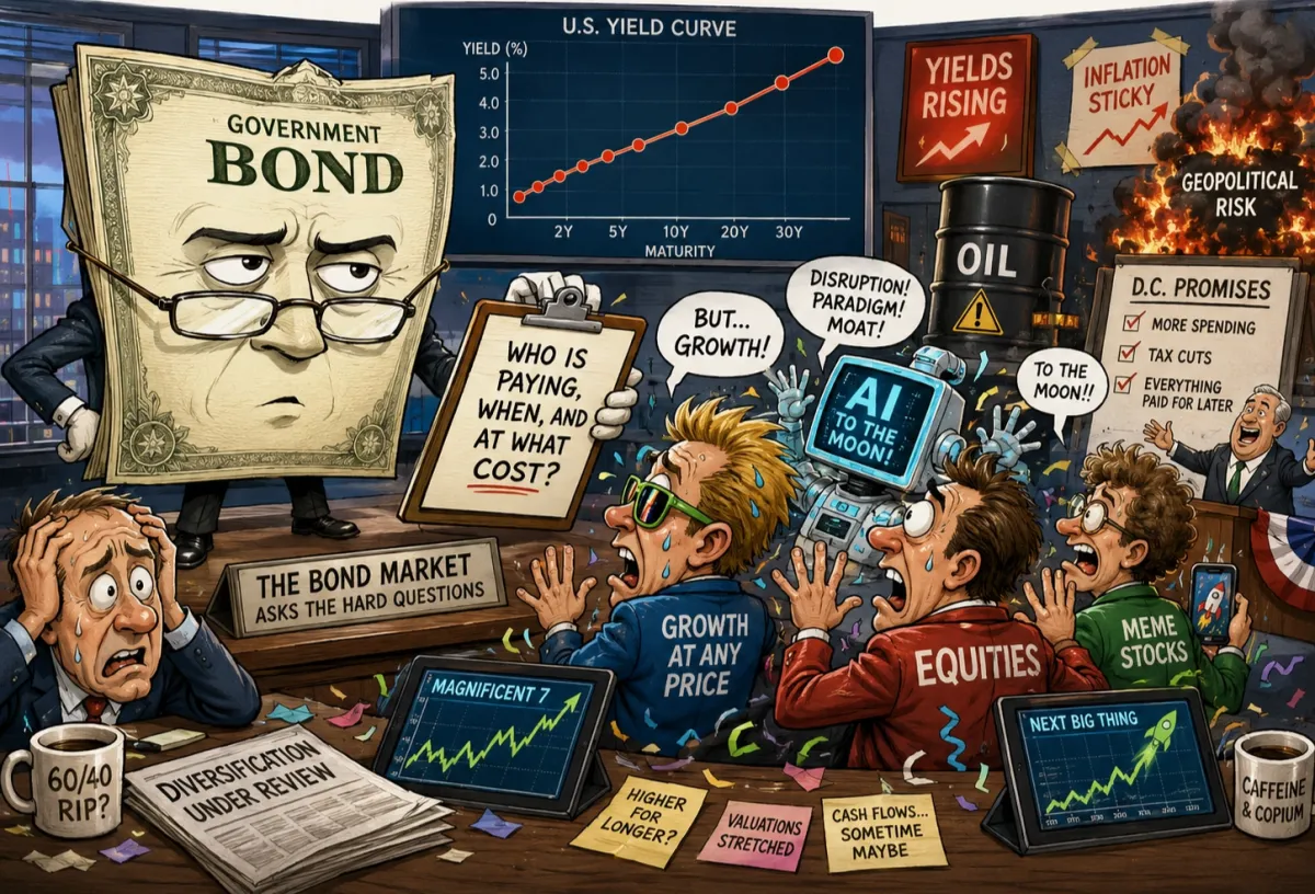 An illustration for "when bonds stop being boring".