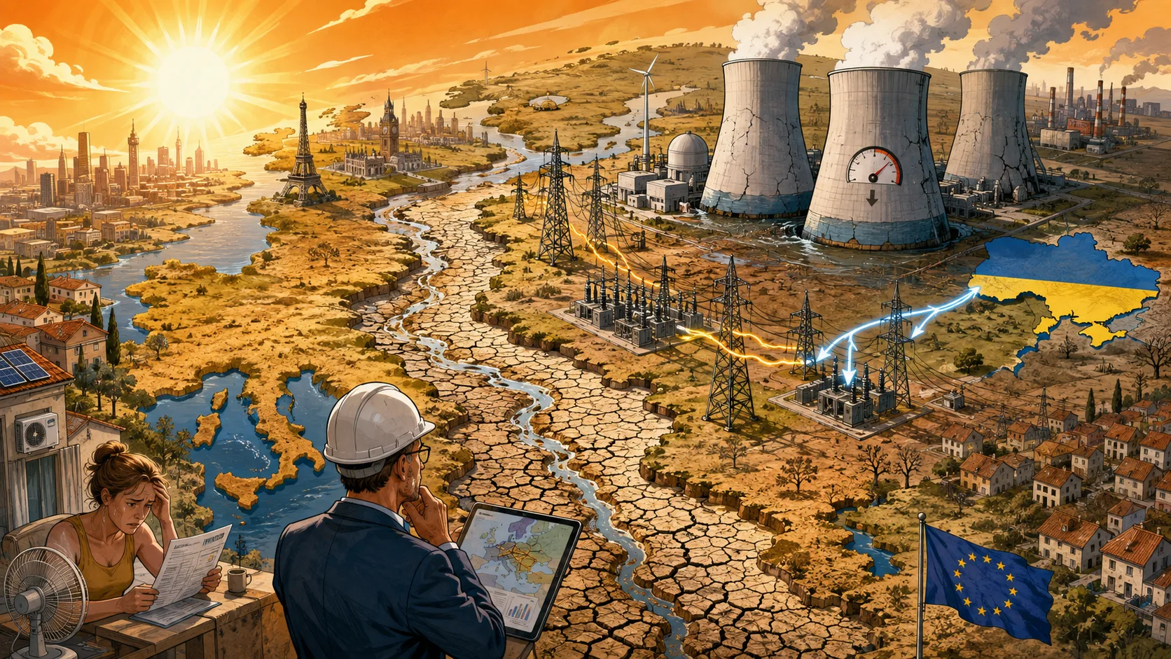 Europe's energy system meets the drought.