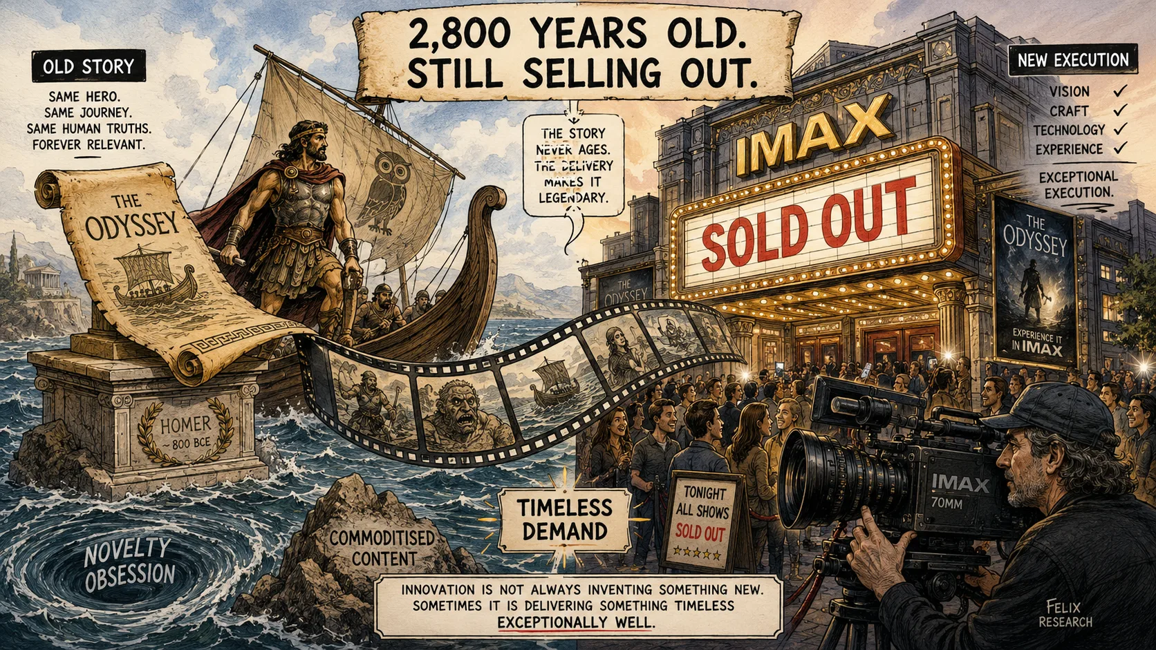 An old story, executed properly, still sells out.