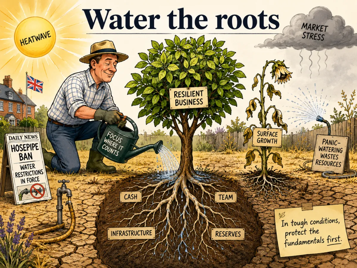 A hosepipe ban, and a lesson in resource allocation.