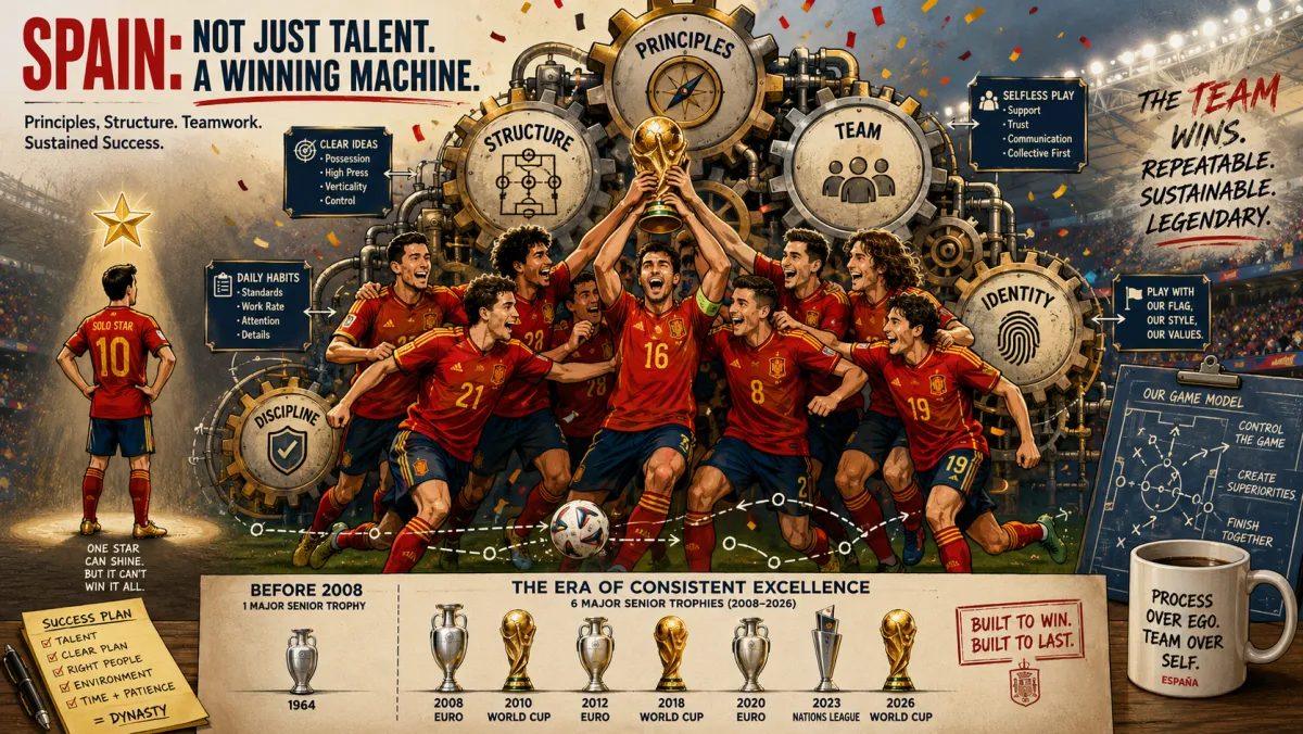 Spain, world champions again — the machine behind the talent.